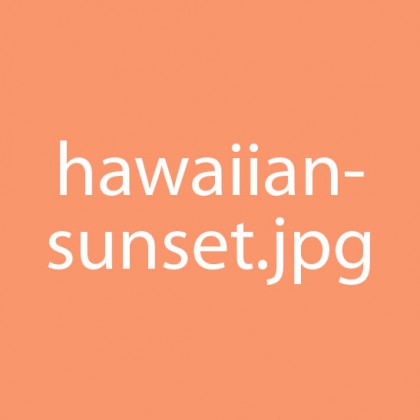 Hawaiian Vacation Sunset